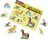 Melissa & Doug Pets Sound Puzzle - Wooden Peg Puzzle with Sound Effects (8 pcs) for Toddlers and Preschoolers