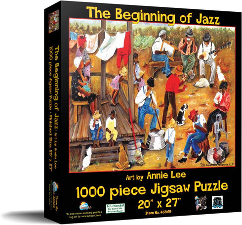 SUNSOUT INC - The Beginning of Jazz - 1000 pc Jigsaw Puzzle by Artist: Annie Lee - Finished Size 20" x 27" - MPN# 46846