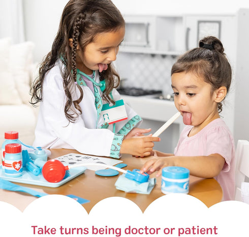 25-Piece Set, 3+ Melissa & Doug Get Well Doctor Kit, Toddler Doctor Play Realistic Pretend Play Toys & Accessories