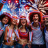 300 Pack 4th of July Glow Sticks Party Favors with Connectors, Patriotic Red White Blue Glow Accessories for