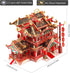 Piececool 3D Puzzles for Adults - 215 Pcs Metal Model Kits, Chinese Ancient Restaurant Building Puzzle DIY Toys