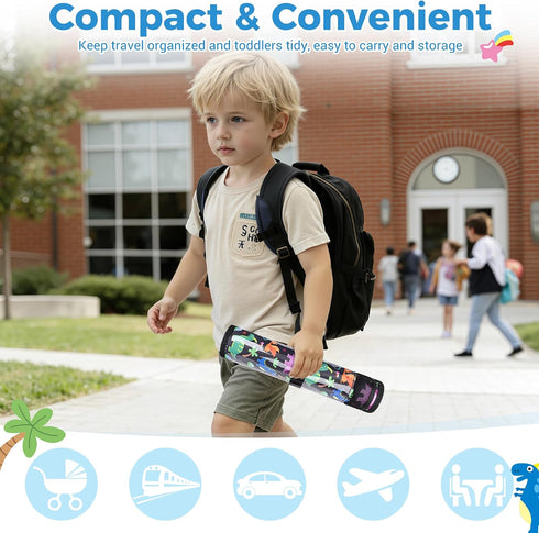 COOLBEBE 1-3, Airplane Tray Table Cover, Foldable Travel Tray Cover for Toddlers Universal Fit for Airplane, Car Seat