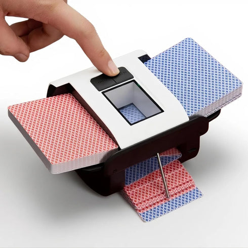Automatic Card Shuffler Machine 2 Deck, Rechargeable 2000mAh Electric Card Shuffler 2
