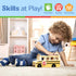 Melissa & Doug School Bus Wooden Toy Set With 7 Figures, Classic Pretend Play Toys For Kids.