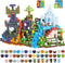 200PCS Magnetic Blocks, Magnetic Building Block Cube Toys with Magnet Board for