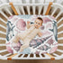 Burbuja 27 39 Fitted Crib Sheet for Girls and Boys, Pink Pastel Shells Sharks Soft Breathable Crib Sheet for Standard