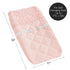Sweet Jojo Designs Pink Floral Rose Girl Baby Nursery Changing Pad Cover - Solid Light Blush Flower Luxurious Elegant