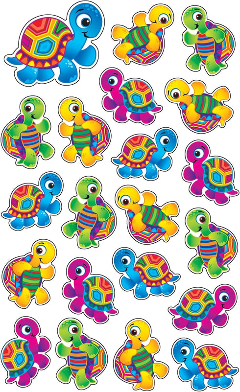 Trend Terrific Turtles Large superShapes Stickers, 168 Count Classroom Incentives