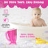 Pink Baby Rinser Cup and Bath Pail - Non-Toxic, BPA-Free, Tear-Free Bathing Accessory for Kids