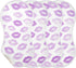 decor gift 4 Pack 22x11in Cotton Newborns Burp Cloths Soft Touch Lilac Kisses Light Purple Lipstick Baby Rags