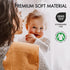 Organic Muslin Burp Cloths for Babies, 10 Pack Extra Soft and Absorbent Spit Up Rags for Boys Girls