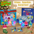 Kit10 Pack 512, MOOZ Ultimate Slime Cloud Dough, Crunchy, Butter & Jelly Mini Slimes, Non-Sticky & Scented, Kawaii