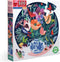 eeBoo Piece and Love Still Life with Flowers 500 Piece Round Circle Jigsaw Puzzle for Adults and Families
