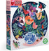 eeBoo Piece and Love Still Life with Flowers 500 Piece Round Circle Jigsaw Puzzle for Adults and Families