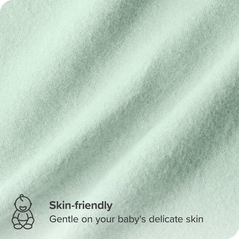 6 Pack Bare Home Cotton Flannel Receiving Blanket Mint