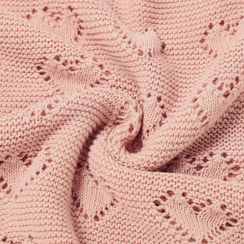 100% 40x30 Inch mimixiong Cotton Neutral Baby Blanket Knit Cellular Receiving Crib Nursery Swaddling Blankets