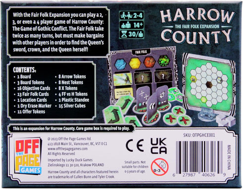 Harrow County: Fair Folk Expansion by Off The Page Games, Strategy Board Game for 2-4 Players