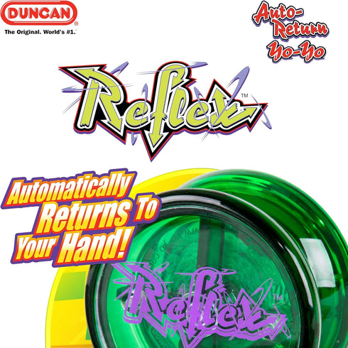 Duncan Toys Reflex Auto Return Yo-Yo, Beginner String Trick Yo-Yo, Red