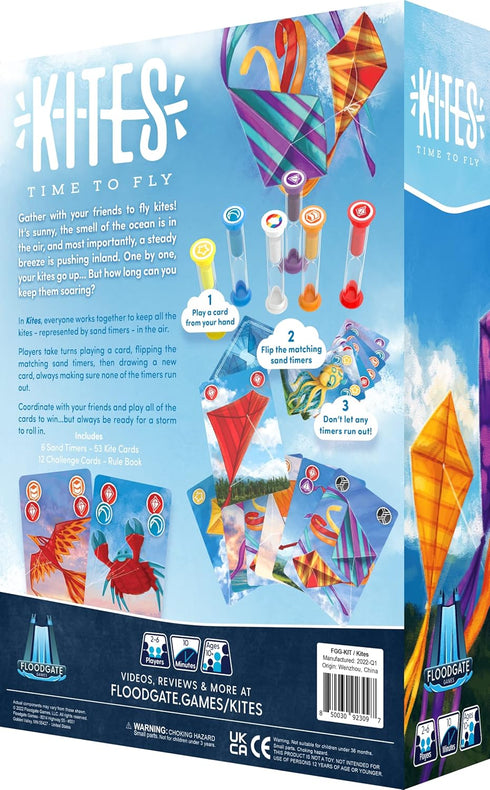 Kites - Time to Fly! | Fun Family Games for 2-6 Players, Ages 10 and Up, Quick Party Games
