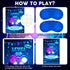 ASTARON Pin The Button on The Video Game Party Game: 30 Video Game Button Stickers, Game Theme Birthday Party Supplies
