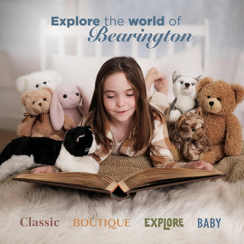 Bearington Baby Santa Snuggler, 15 Inch Plush Christmas Security Blanket Lovey for Babies