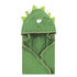 Hudson Baby Unisex Baby Cotton Animal Face Hooded Towel, Dinosaur, One Size