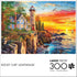 Buffalo Games - Dominic Davison - Rocky Cliff Lighthouse - 300 Piece Jigsaw Puzzle for Families Challenging Puzzle Perfect for Game Nights