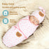 0-3 Set Organic Cotton Baby Swaddle Sleep Sack Months - w/Swaddle Blanket, Hat & Headband, Soft Breathable