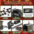 15-Piece Set Set 3-8 christmas tree train with Smoke, Sound & Lights - Fancy Track & Vintage Passenger Carriages