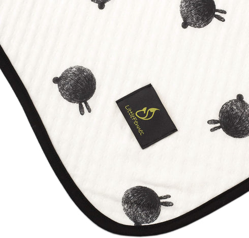 LITTLE FENNEC Organic Cotton 2-ply Knit Cuddle Blanket for Babies and Toddlers, 41" x