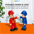 FUNERICA Community Helpers Figures for Kids, Firefighter, Construction Worker, Police Officer Toy Figurines