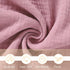 Organic Elephant Loveys for Babies, Muslin Security Blankets, Soft Snuggle Animals for Newborns, Violet
