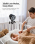 Koonie Portable Stroller Fan with Flexible Tripod, Rechargeable Battery Operated Clip-on Fan for Baby Travel Gear