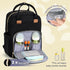 Backpack, Pack RUVALINO Diaper Bag Multifunction Travel Maternity Baby Changing Bags, Large Capacity, Waterproof, Deep