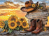 STYISHANG Puzzles for Adults 500 Pieces, Cowboy Hat and Cowboy Boot Jigsaw Puzzles