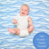 100% 47 47 Inches Cozy LollyBanks Muslin Swaddle Blanket, Muslin Cotton Blanket for Boys, X Soft and Baby Boy Receiving