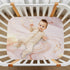 Qilmy 27 39 Gold Marble Fitted Crib Sheet for Girls and Boys, Soft Breathable Baby Crib Sheets for Standard Crib