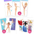 Sticker Dress Up Dancers, Sticker Activity Book for Kids, Learn Girls Fashion Design, Dress Up Games