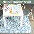 42 Inches 42 Inches, S&T INC. Baby Splat Mat for Under High Chair, Water Resistant Floor Mat, by Blue Alphabet