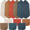 VitalCozy 12 Pcs Baby Muslin Hooded Bath Towels and Washcloths Muslin Cotton