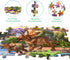 Dinosaur Puzzles for Kids Ages 4-8, 2 Packs 60 Pieces Jigsaw Puzzle for Toddler Learning Toys