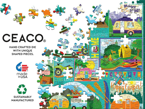 500 Ceaco - Tracy Flickinger - Camping Road Trip - Larger Piece Jigsaw Puzzle