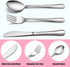 LIANYU 9-Piece Kids Silverware Set, Stainless Steel Toddler Utensils, Child Cutlery Tableware Set, Dishwasher Safe