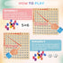 BUZIFU Wooden Montessori Multiplication Board Game: Math Educational Toys Multiplication Table Board Game Montessori