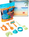 Amazon Basics 11 Piece Moldable Sensory Sand Toy Kit with Castle Molds