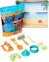 Amazon Basics 11 Piece Moldable Sensory Sand Toy Kit with Castle Molds