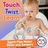 Suction Cup Sensory Bath Toys - 24hr Strong Hold Play Activity for Babies, Silicone Bath Time Montessori Teething Toy