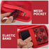 PAIYULE Travel Case Compatible with RG353V Retro Handheld Game Console, Organizer Carrying Bag (Red)