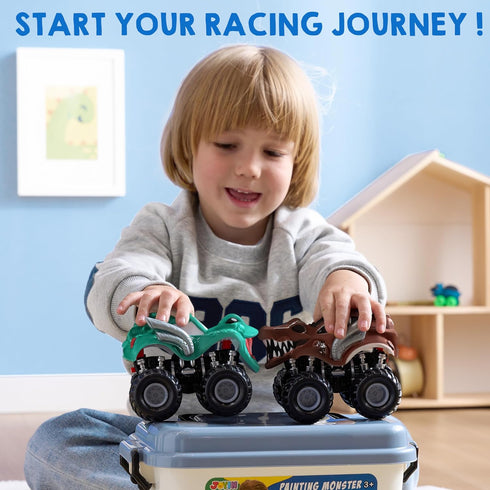JOYIN Kids Craft Kit, Build & Paint Your Own Monster Car Art & Craft Kit, DIY Toy Set for Kids
