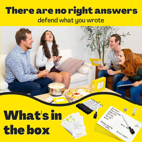2-8 OFF TOPIC Party Game for Adults - Fun Adult Board Games for Groups of Players - Hilarious Game Night Card Game